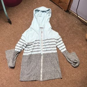 Blue and grey Aeropostale zip up